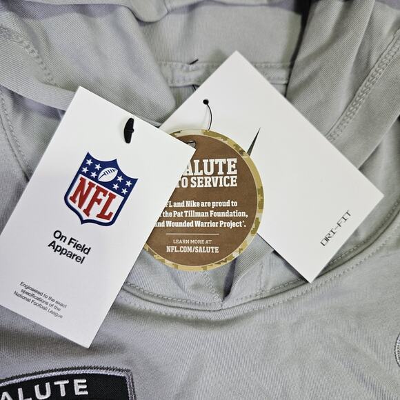NFL Nike New Orleans Saints Men XXL Salute To Service Lightweight Hoodie T-Shirt - Picture 9 of 16